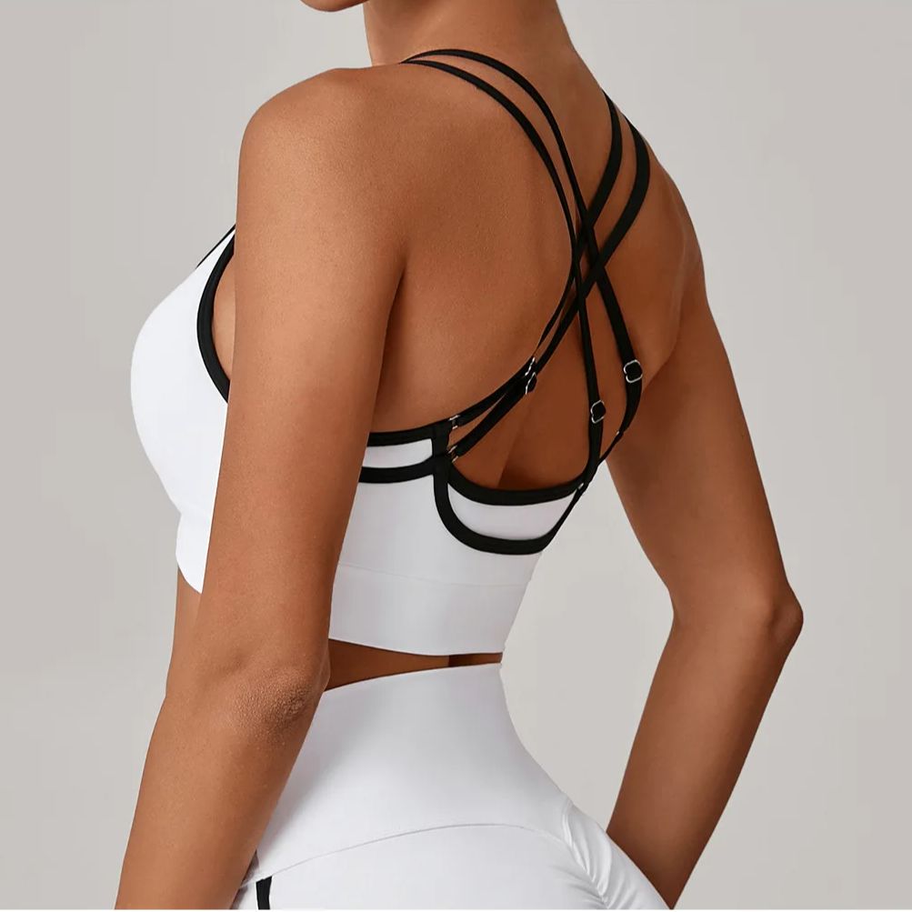 Quick Dry Underwear - Sportbeha Dames Yogabeha Contrasterende Gym Sportbeha