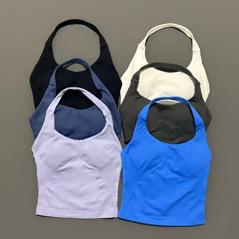 Suspender Tank Top - Sport Gym Halter Top Dames Naadloze