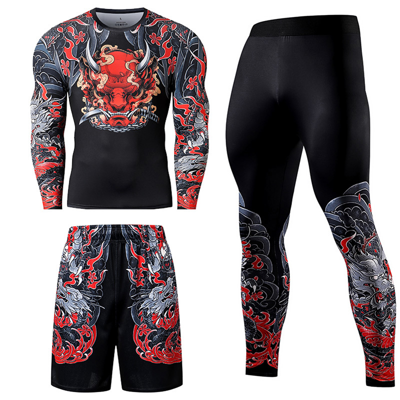 2/3PCS Mannen Jiu jitsu Traini - Compression Long Pant recensie en prijs