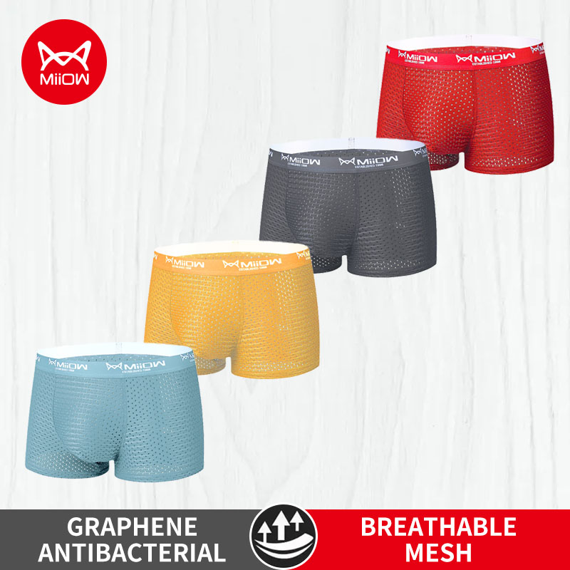 Miiow 4 Stuks Ijs Zijde Mannen - Boxer Shorts Modal recensie en prijs